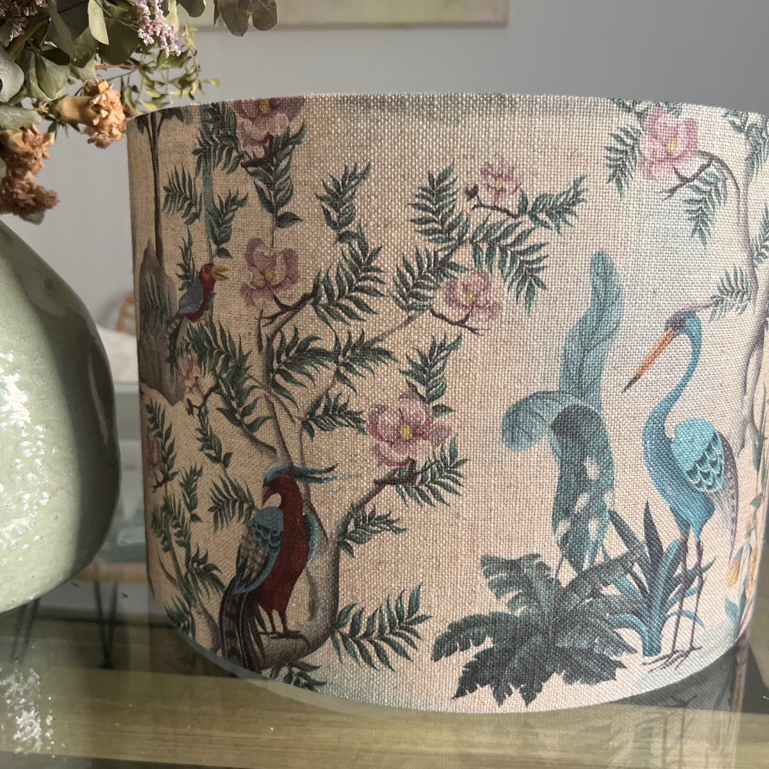 Pantalla de tela Garzas - Vanila Deco