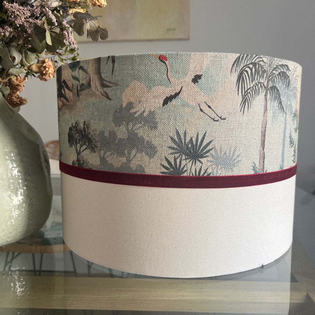 Pantalla de tela Garzas - Vanila Deco