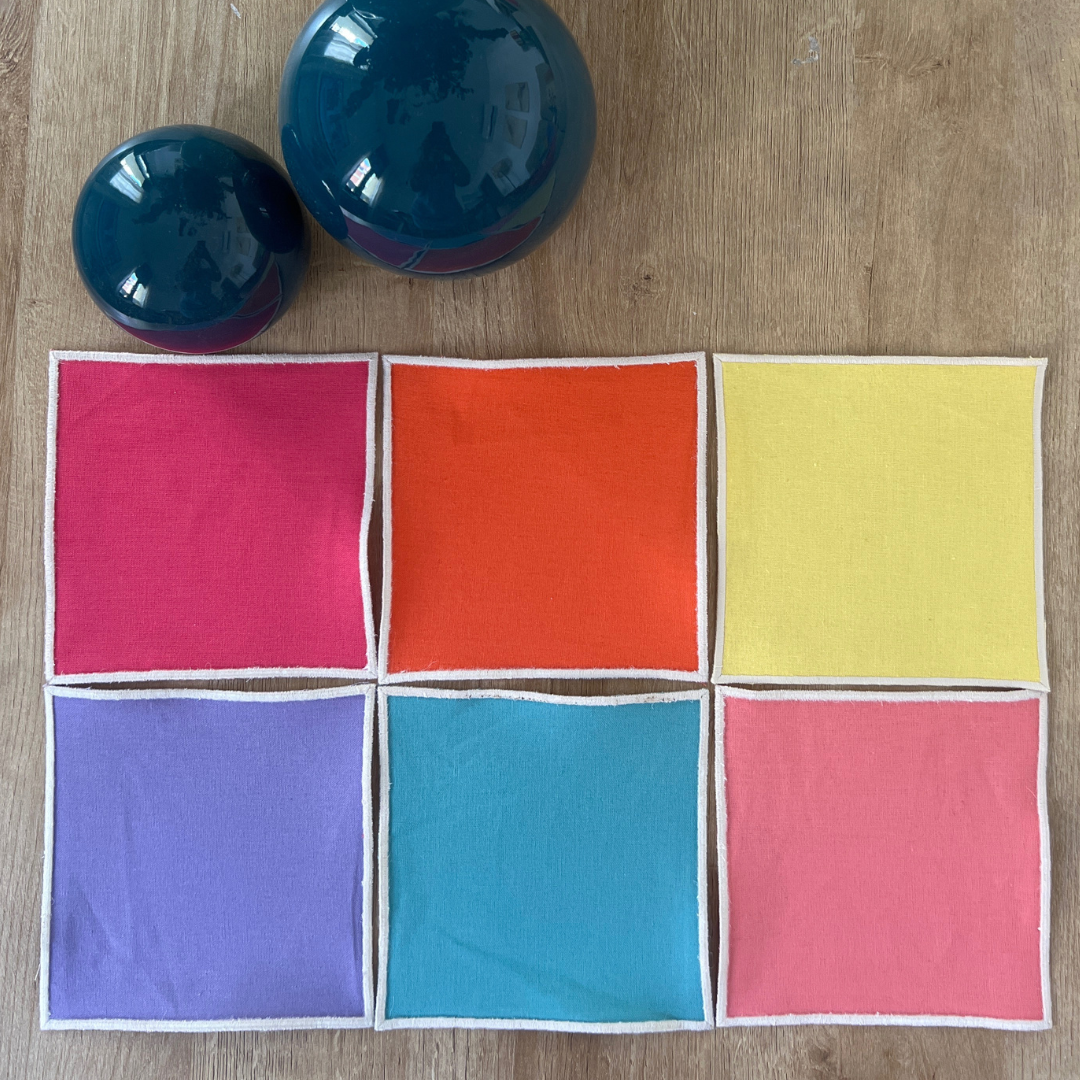 Servilleta colores puntilla