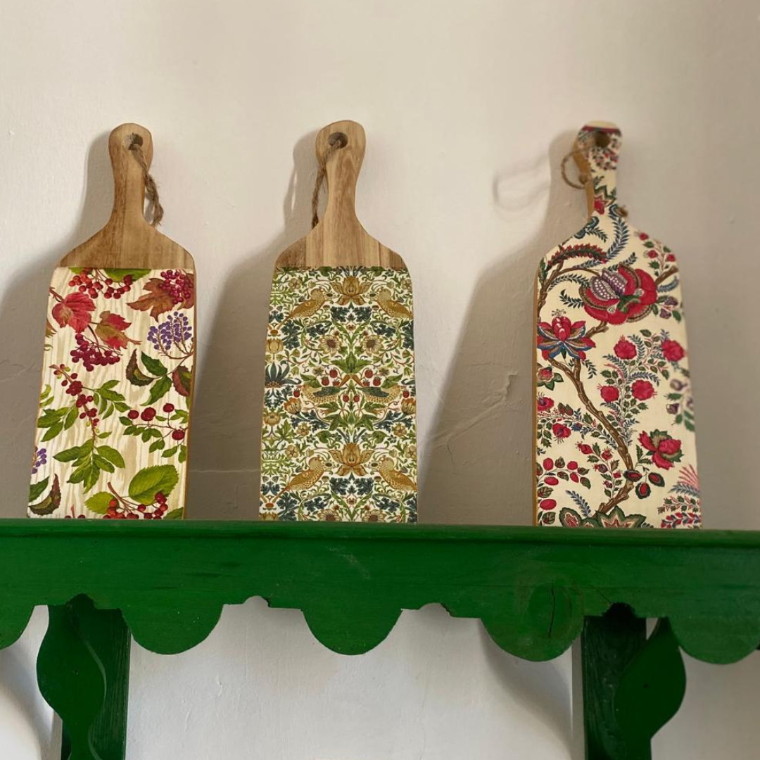Tabla rectangular- Flores - Vanila Deco