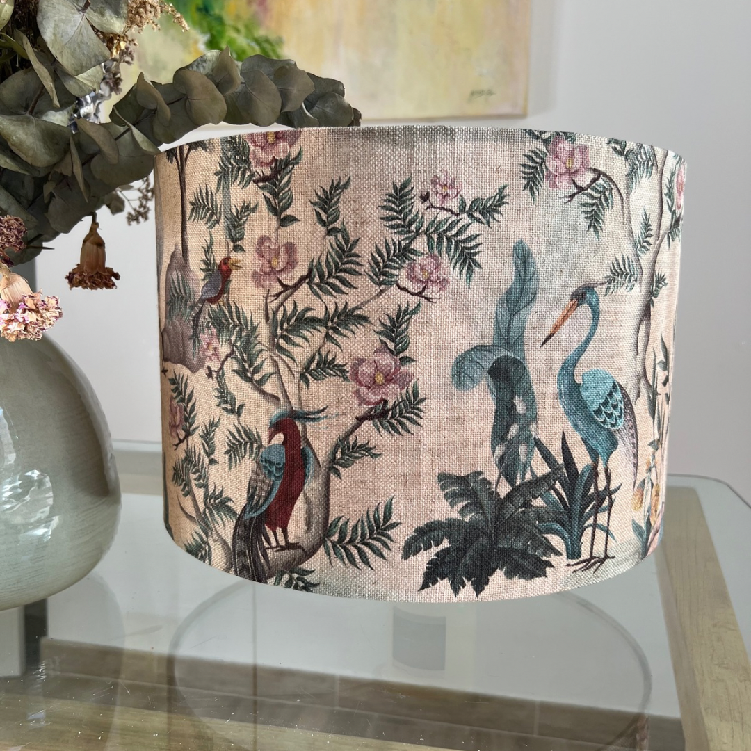Pantalla de tela Garzas - Vanila Deco