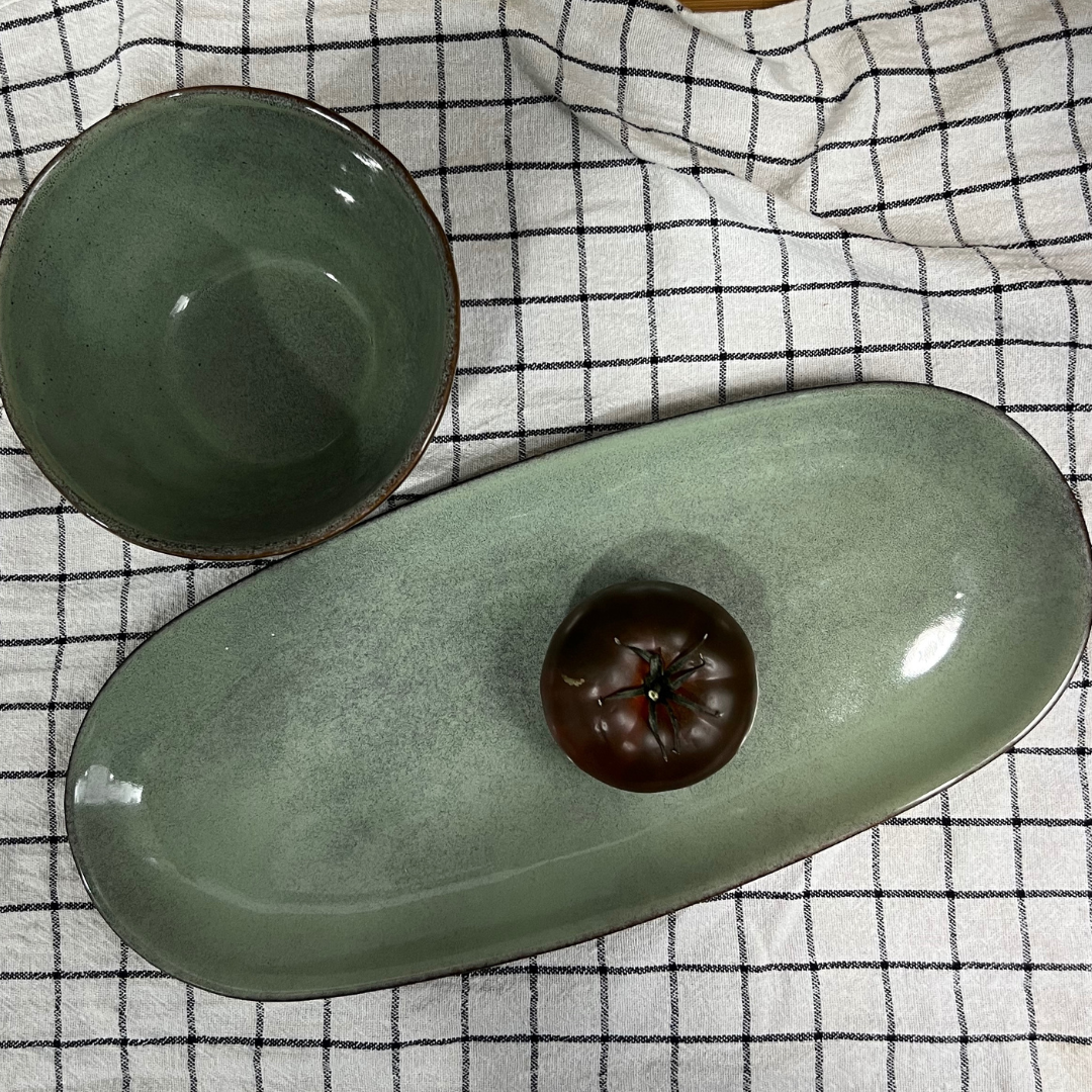 Fuente Cerámica Oval - Vanila Deco