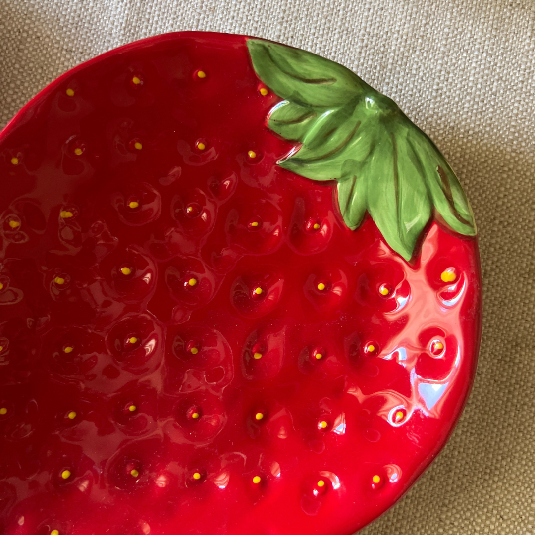 Plato Fresa Roja - Vanila Deco