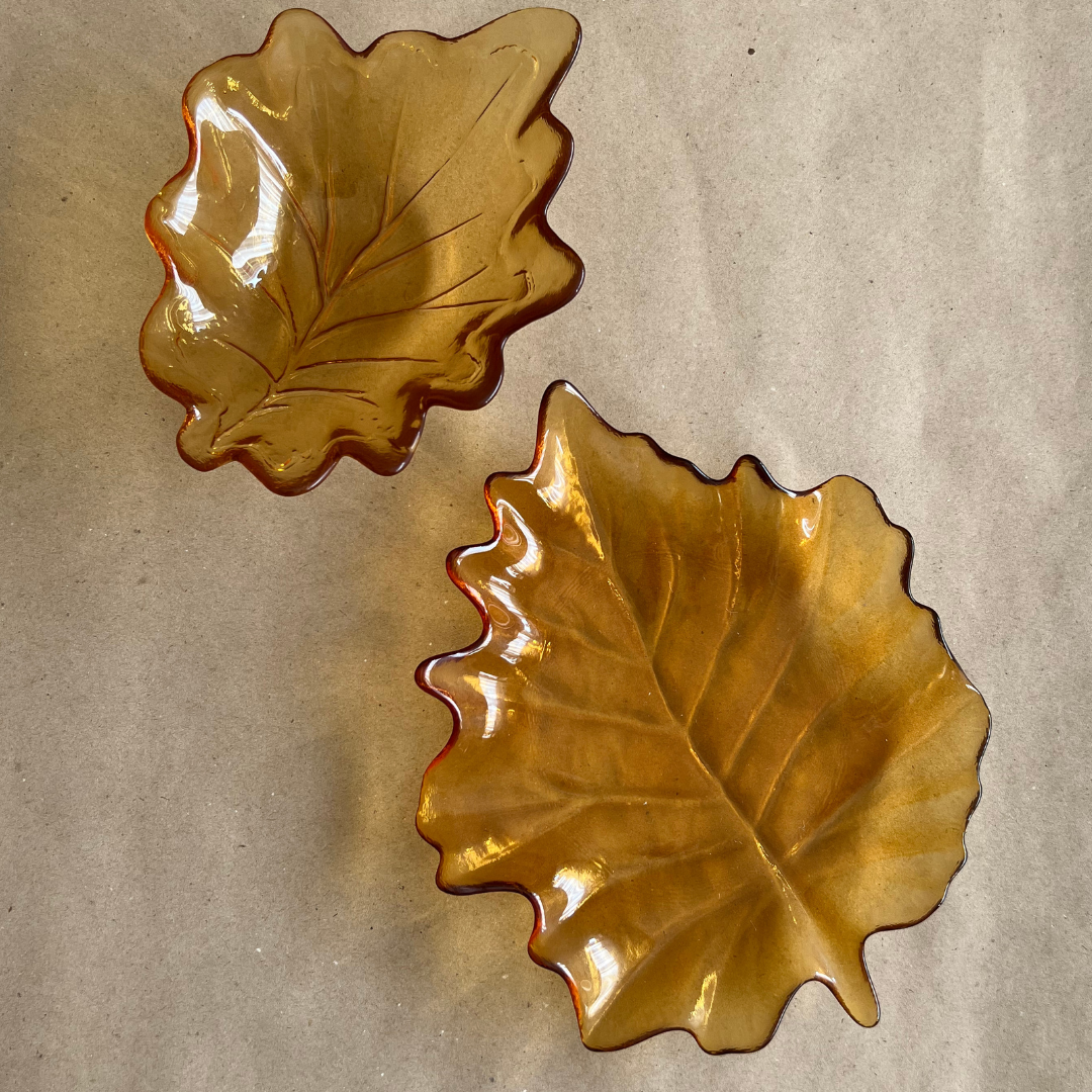 Fuente Hoja Ámbar- Colección Autumn - Vanila Deco