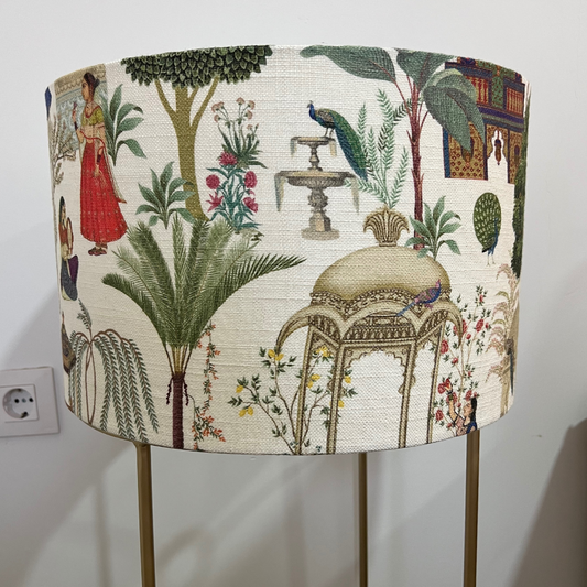 Pantalla Tela Lino Paisaje - Vanila Deco