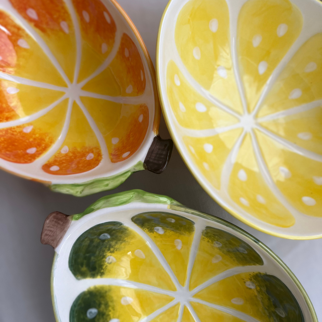 Ensaladera Naranja Lima y Limón- Colección Acid - Vanila Deco