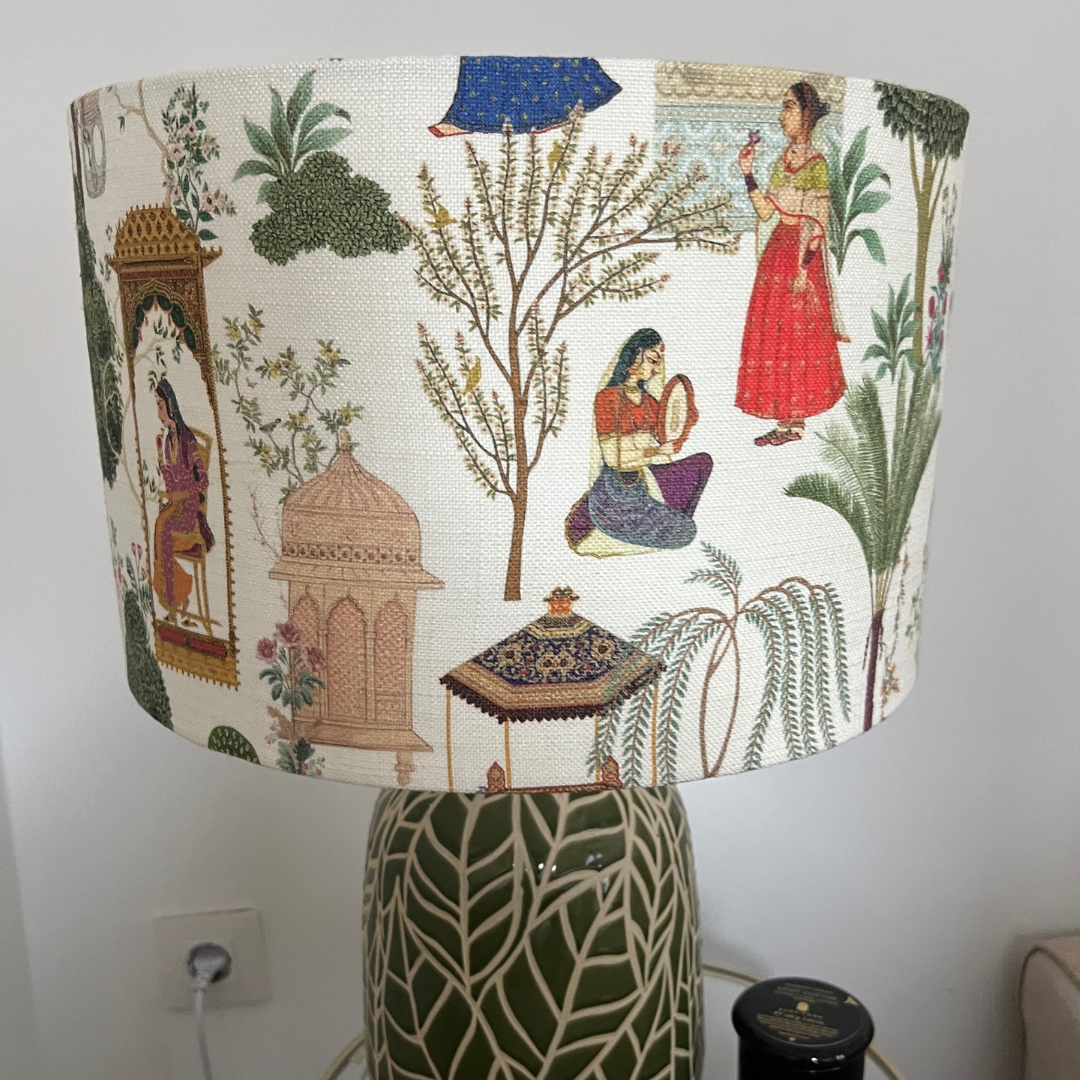 Pantalla Tela Lino Paisaje - Vanila Deco
