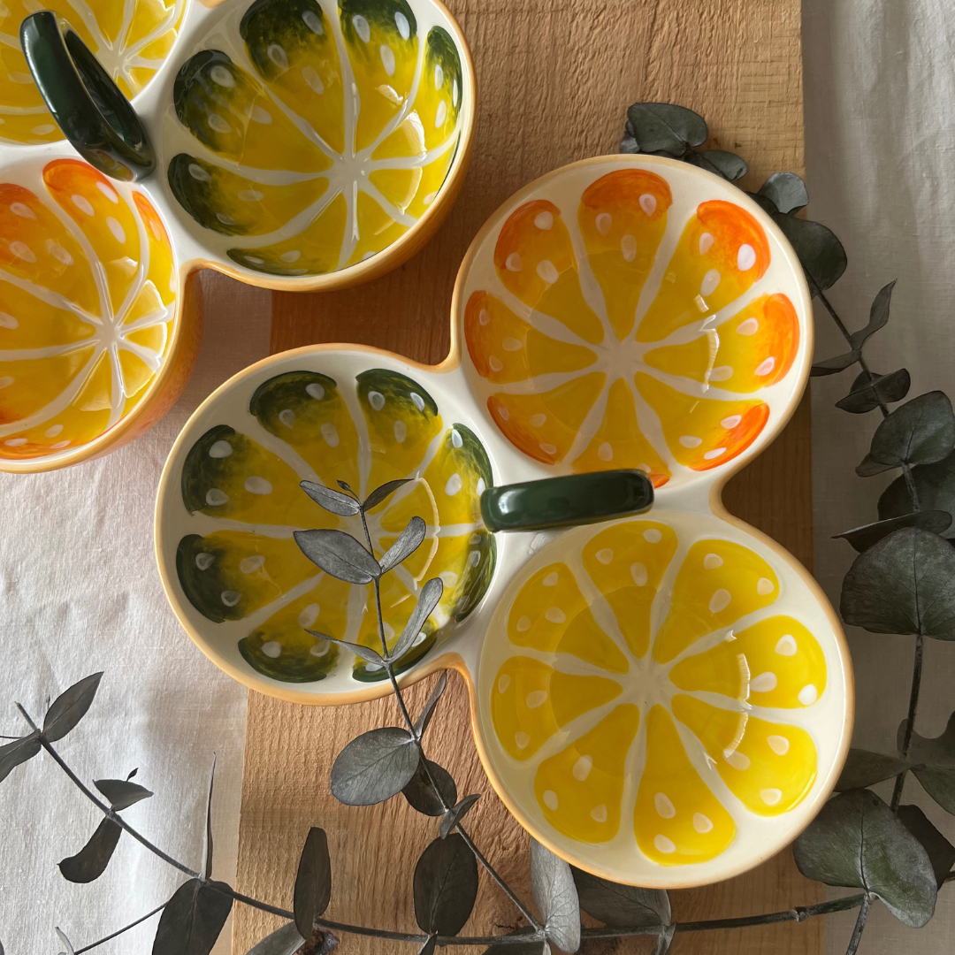 Set Aperitivo Naranja y Limón- Colección Acid - Vanila Deco