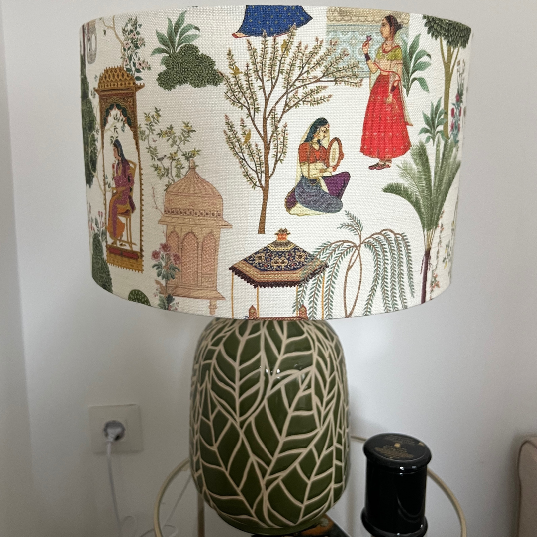 Pantalla Tela Lino Paisaje - Vanila Deco