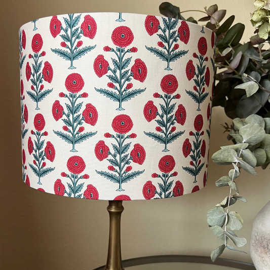 Pantalla Tela Gerberas rojas