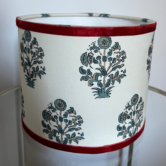 Pantalla Tela Lino Flor Thibaut - Vanila Deco