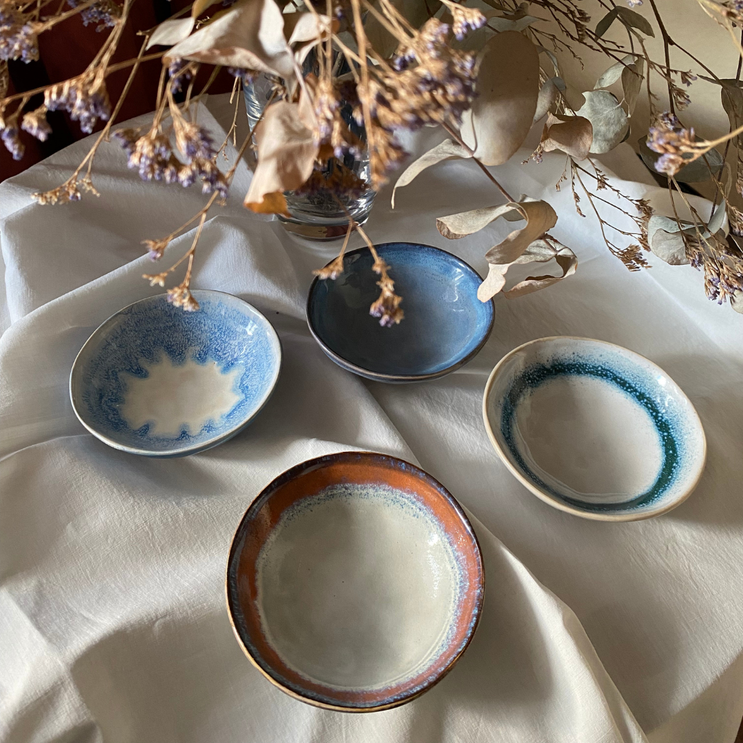 Mini Bol Celeste- Colección Medusa - Vanila Deco