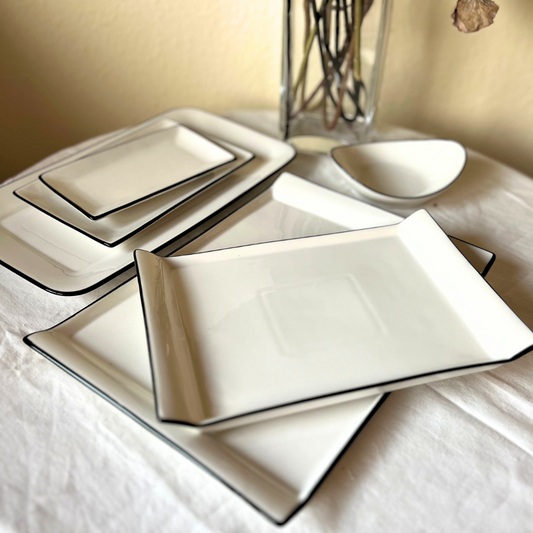 Fuente Rectangular grande - Colección Varadero - Vanila Deco