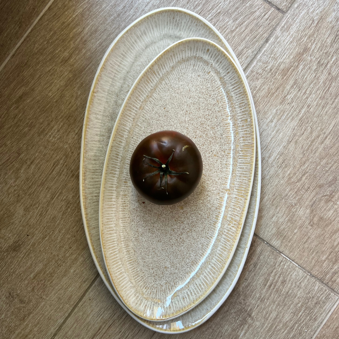 Fuente Cerámica Crema - Vanila Deco