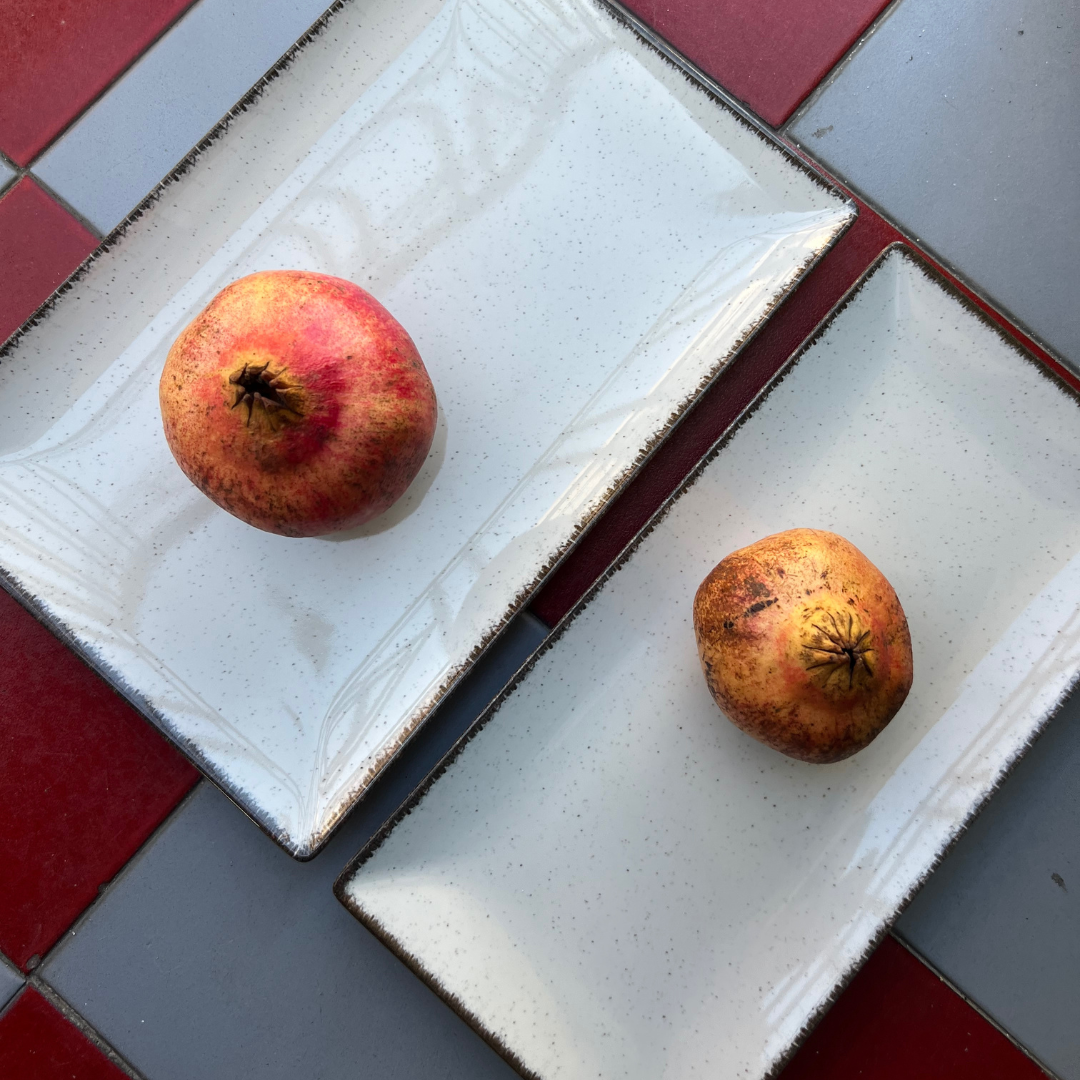 Fuente Cerámica Filo Envejecido - Vanila Deco