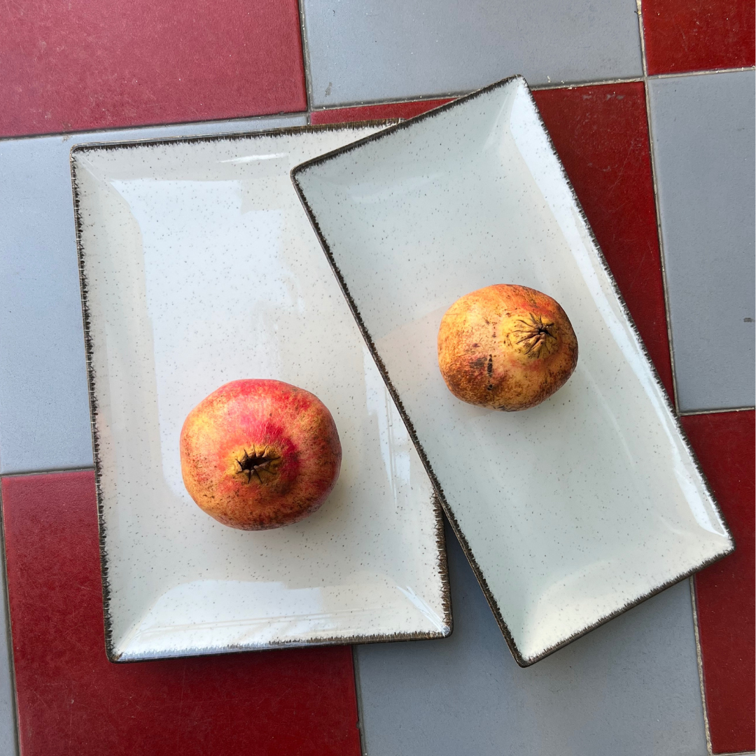 Fuente Cerámica Filo Envejecido - Vanila Deco