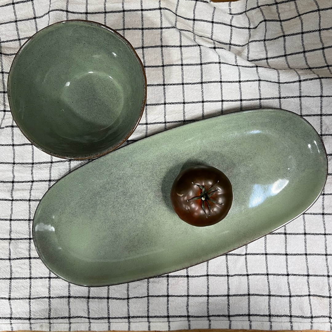 Cuencos Cerámica Oval - Vanila Deco