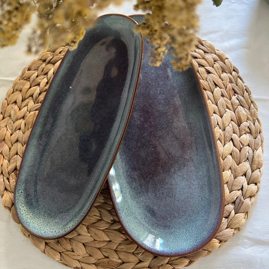 Fuente Cerámica Oval Mota - Vanila Deco
