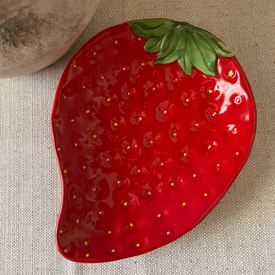 Plato Fresa Roja - Vanila Deco