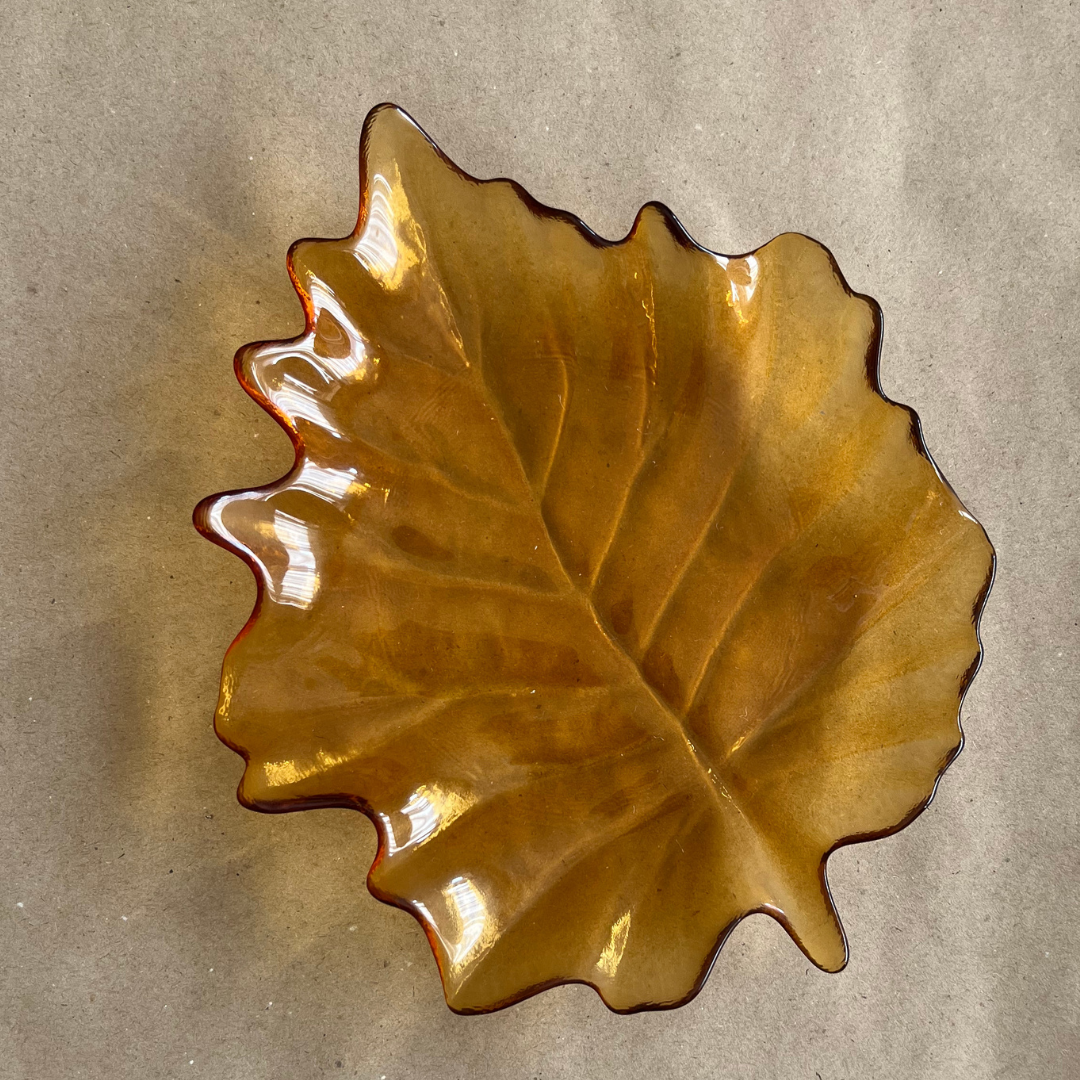 Fuente Hoja Ámbar- Colección Autumn - Vanila Deco