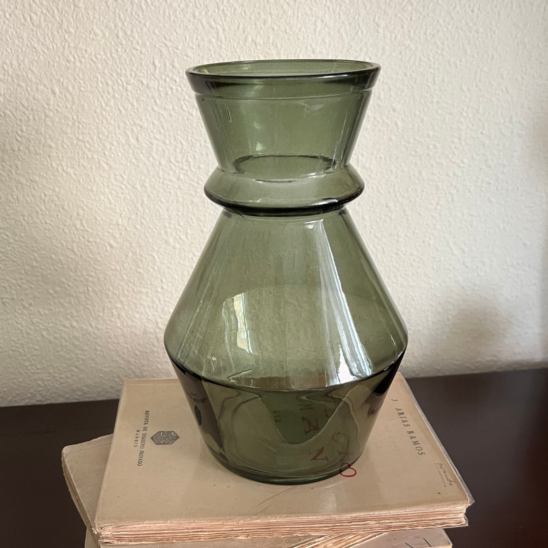 Jarrón Verde- Bahía - Vanila Deco