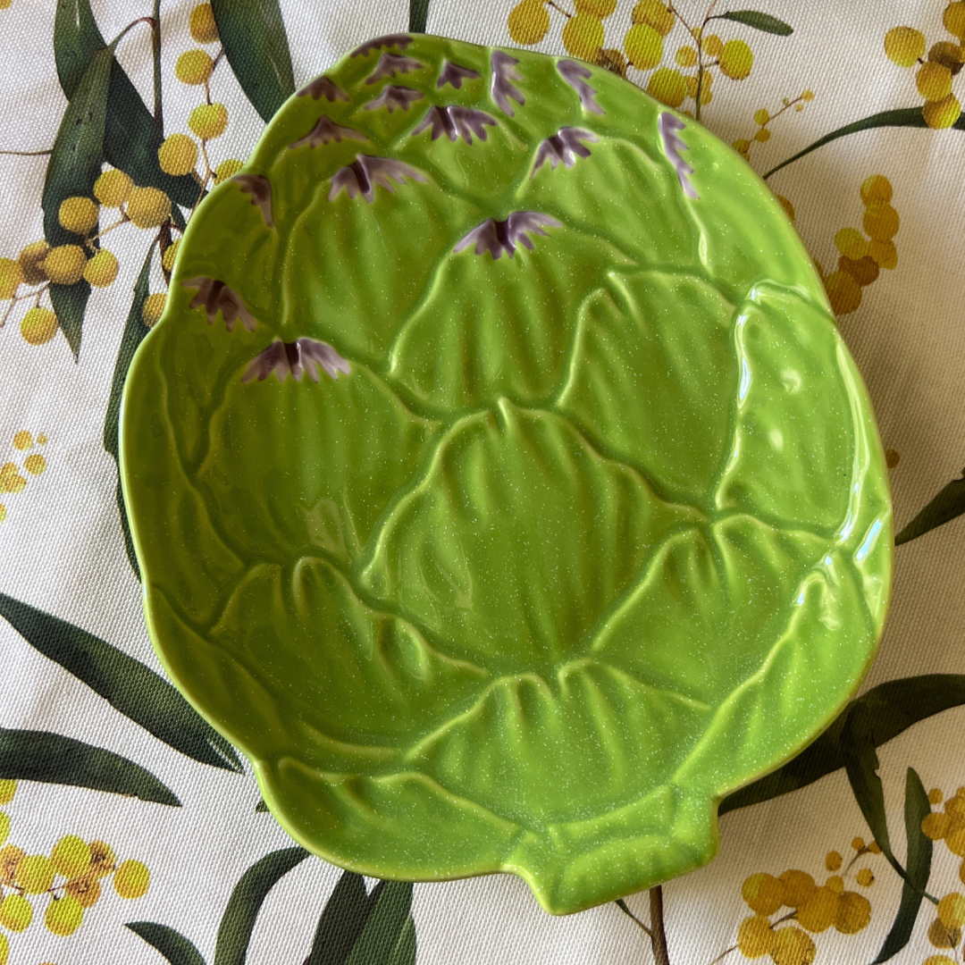 Plato Gres Alcachofa - Vanila Deco