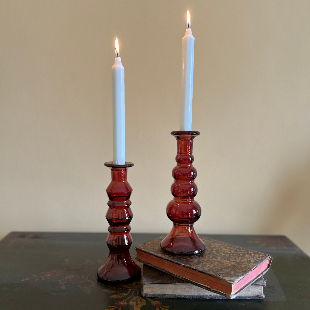 Portavelas Rombos- Colección Tulum - Vanila Deco